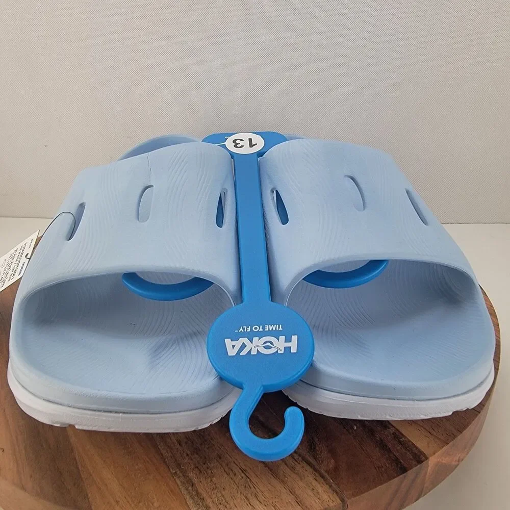 Hoka One One W15 M13 Baby Blue U Ora Recovery Slide 3 Sandals